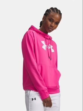 Under Armour Women's Pink Logo Hoodie